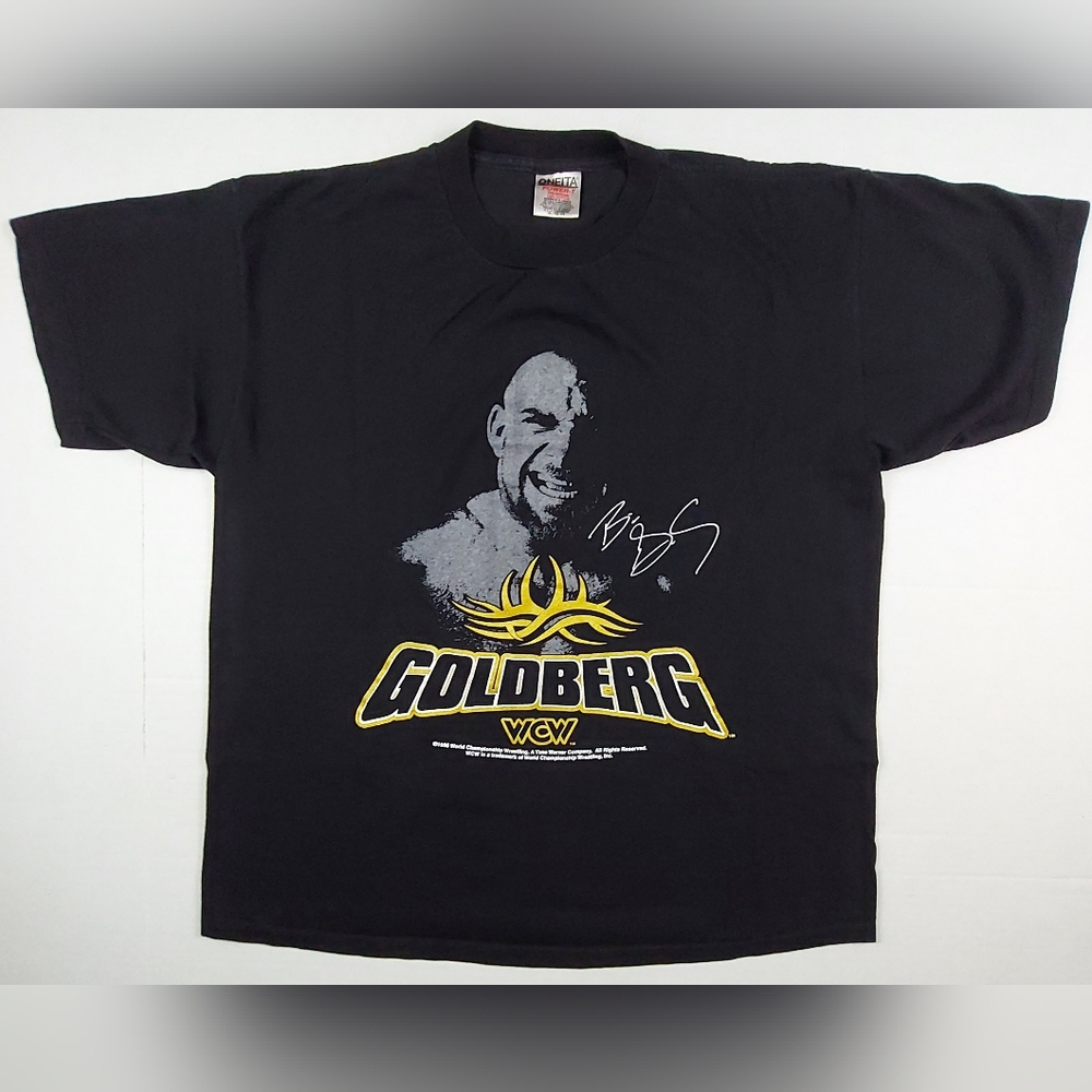 Vintage 1998 WCW Goldberg Oneida Power T Shirt Mens Size XL Black Graphic USA